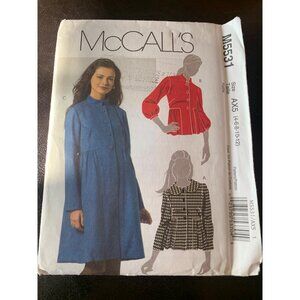 McCall's Misses Lined Jacket and Coat Sewing Pattern Size 4 6 8 10 12 M5531 - Un
